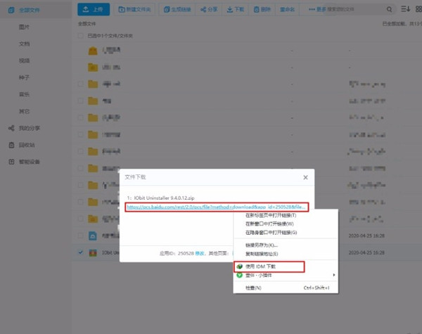 IDM下载器怎么下载百度云文件2