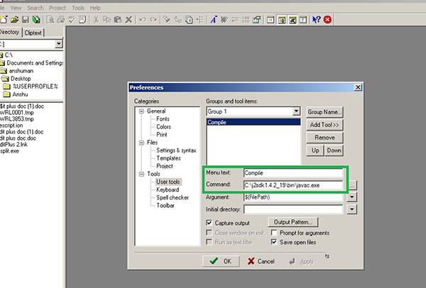 editplus最新版本怎么运行java程序3