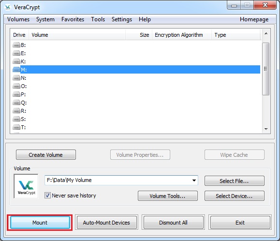 VeraCrypt磁盘加密工具使用教程16