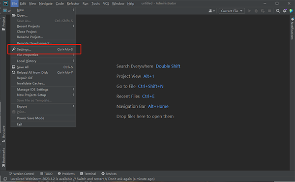 WebStorm 2023怎么设置中文？1