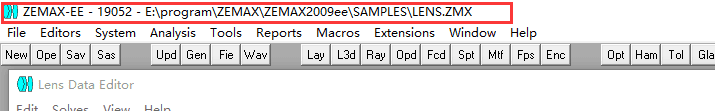 zemax2019中文破解版入门使用教程1