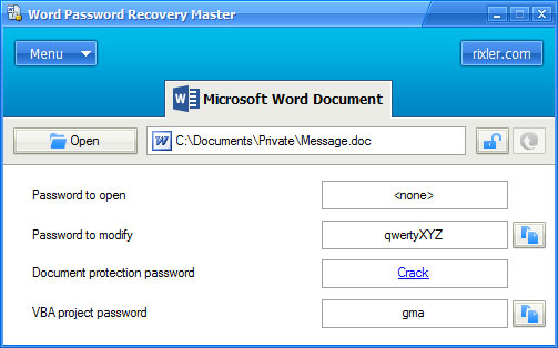 Word密码破解工具(Word Password Recovery)软件介绍