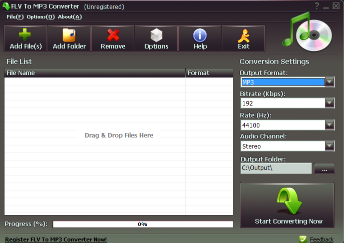 FLV To MP3 Converter使用说明1