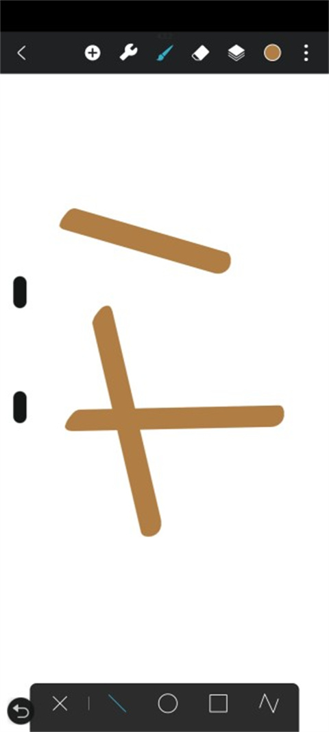 hipaint怎么画直线3