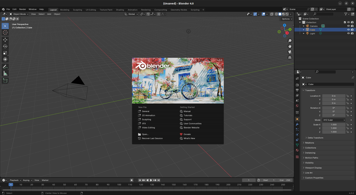 Blender三维绘图及渲染套件Linux下载软件介绍