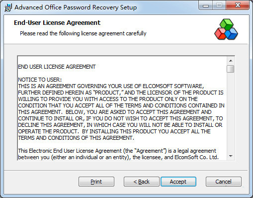 Advanced Office Password Recovery安装步骤2